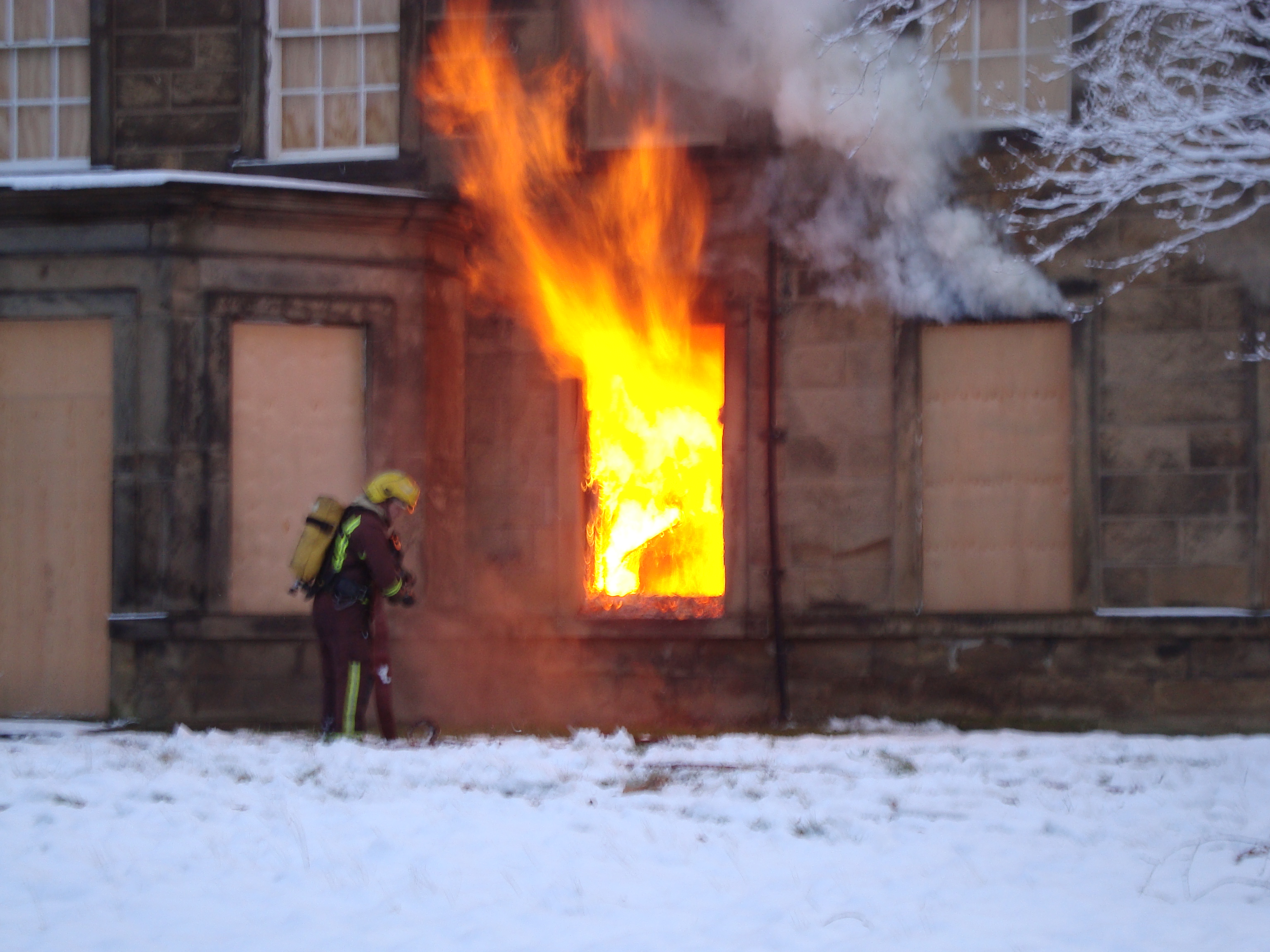 Brierley Hall fire
